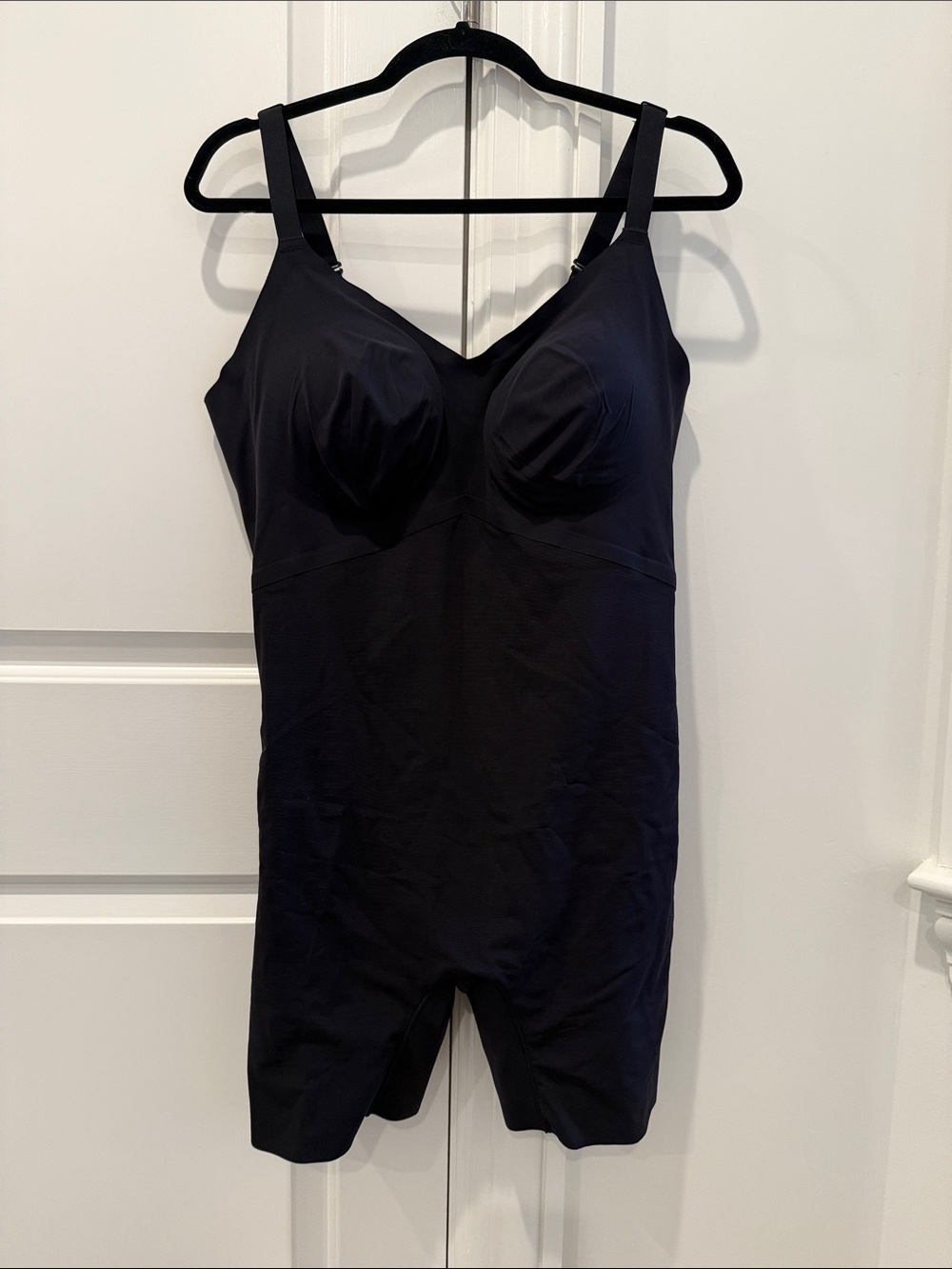 Honeylove Black Mid-Thigh Bodysuit Size 2X